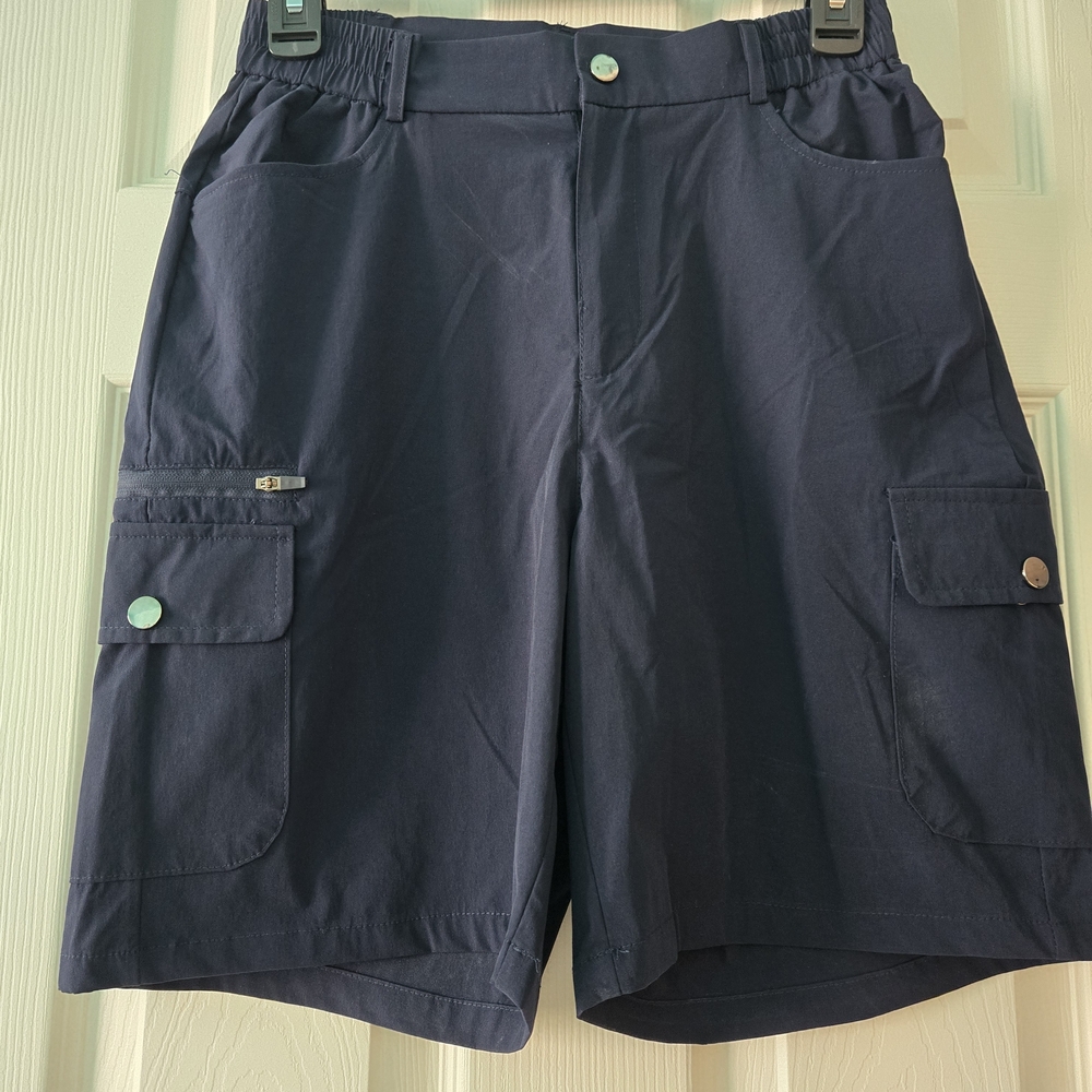 Women's Navy Cargo Shorts